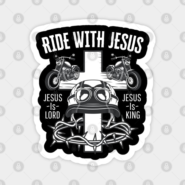 Christian Biker Magnet by FullOnNostalgia