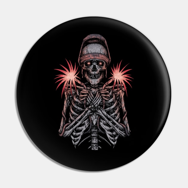 American Welder Skull Pin by damnoverload