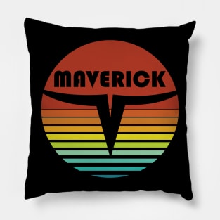 Maverick Retro Sunset Pillow