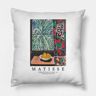 Henri Matisse Exhibition Poster, Matisse Interior With Egyptian Curtain 1948 Painting, Men Women Gift Pillow