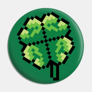 Pixel shamrock Pin