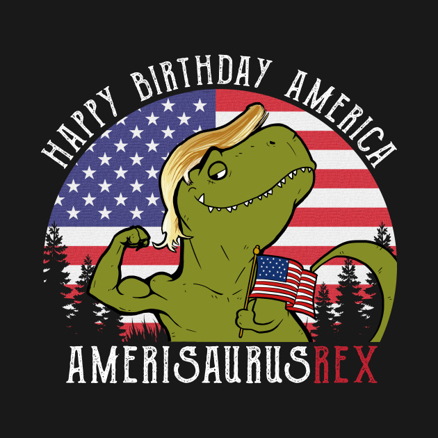 Disover Amerisaurus Rex Funny Dinosaur - Americasaurus - T-Shirt