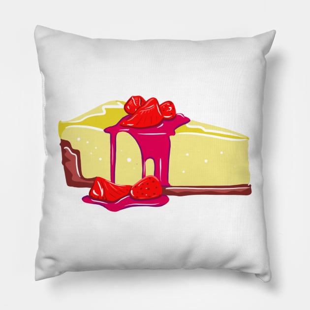 Cheesecake Pillow by trippyart