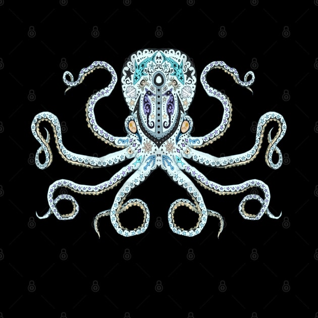 Octopus Sugar Skull by LVBart