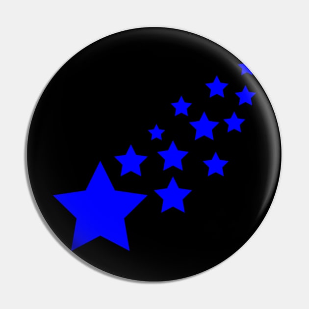 Blue Stars Pin by Celtic Morrigan