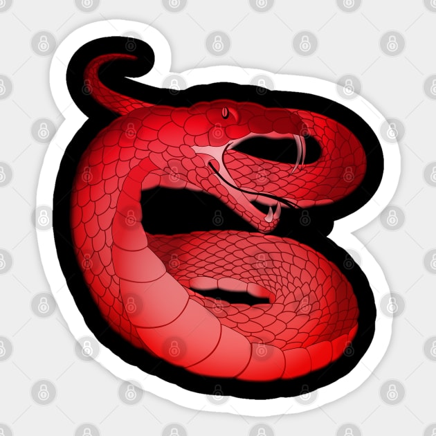 Sinister snake illustration