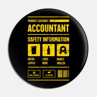 Accountant Safety Information | Accounting Pin