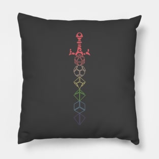 Rainbow Dice Sword Pillow