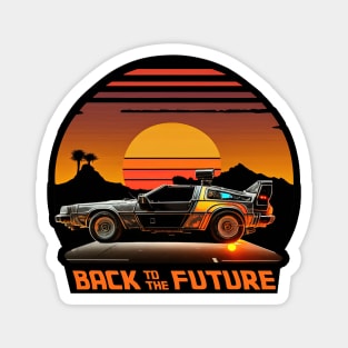 Vintage Delorean Time Machine Magnet