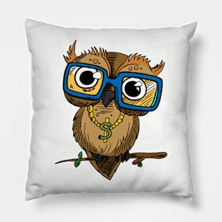 Hipster Owl Pillow