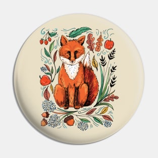 Fall Fox Pin