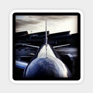 grey airplane Magnet