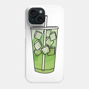 Matcha Iced Latte Phone Case