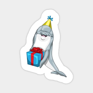 Dolphin Birthday Package Magnet