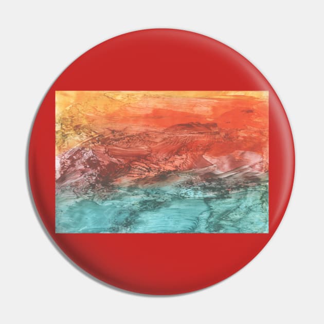 Abstract landscape, nature. Encaustic wax art. Painting drawing Pin by grafinya