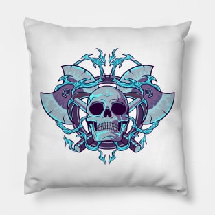 Warrior Skull Pillow