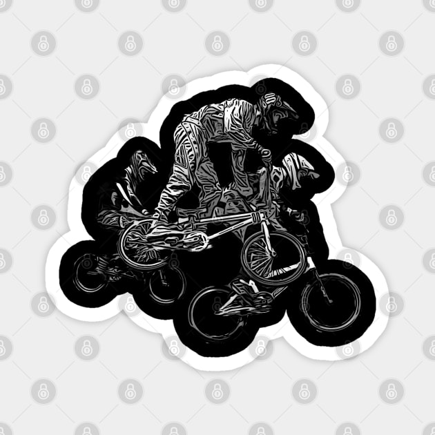 bmx Magnet by rickylabellevie