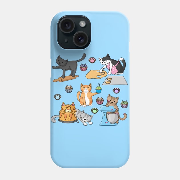 Baking Cats Phone Case by Doodlecats 