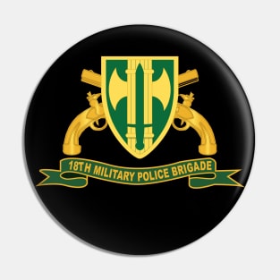 18th Military Police Brigade w Br - Ribbon Pin