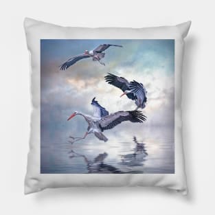 Storks Landing Pillow