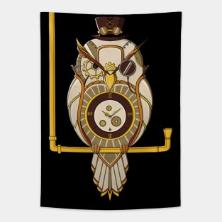 Steampunk Owl Tapestry