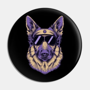 German Shepherd Dog Vintage Dog Owner Retro Funny Dog Pin