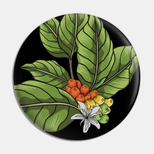 Coffee Bean Tree Pin