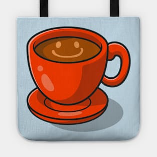 Coffee Time Cartoon Tote