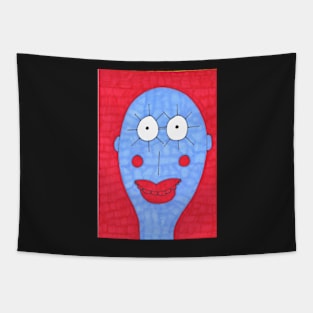 Blue and Red Man Tapestry