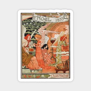 Vintage Christmas: Angels in the Kitchen Magnet