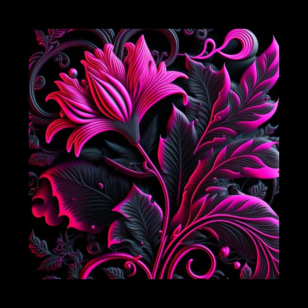 Si-Fi Electro, with pattern, realistic, photo, black, pink by KK-Royal