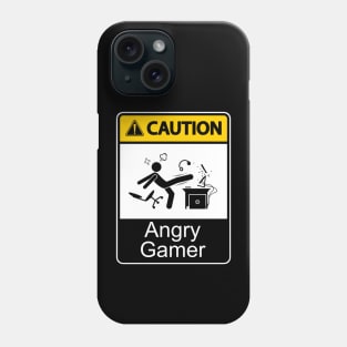 Caution Angry Gamer Phone Case