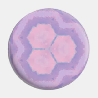 Kaleidoscope Pastel Colors Purple Pink Pin