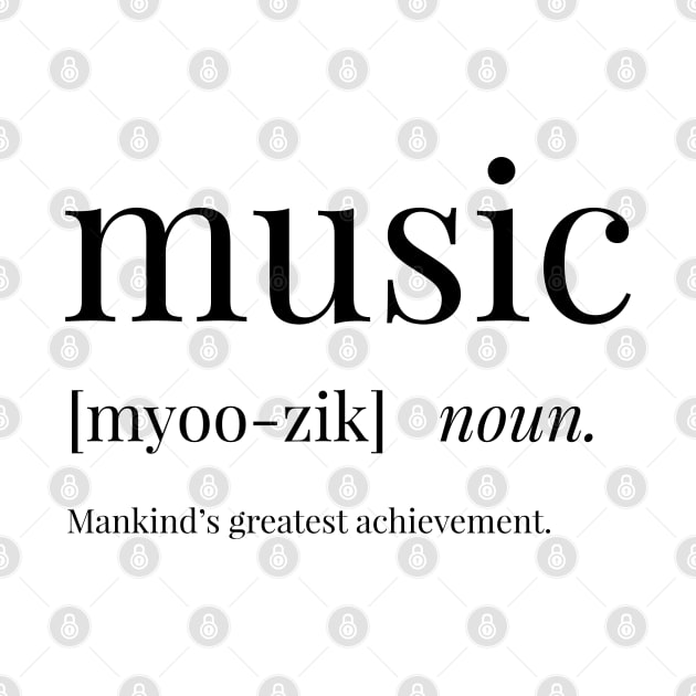 Music Definition by definingprints