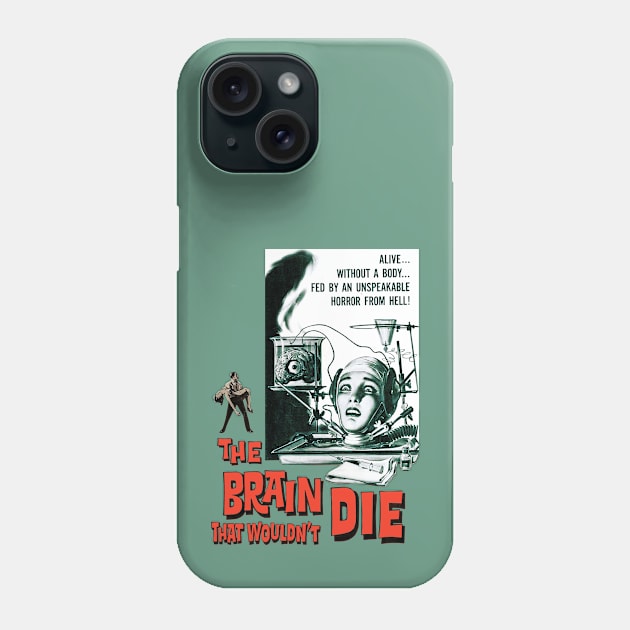 The Brain That Wouldn't Die Phone Case by The Blue Box