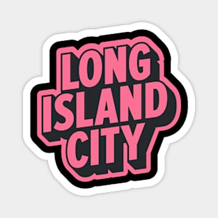 Long Island City Queens Logo - A Minimalist Tribute to Urban Charm Magnet