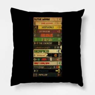 Retro Films of 1973 - Cassette Style Pillow