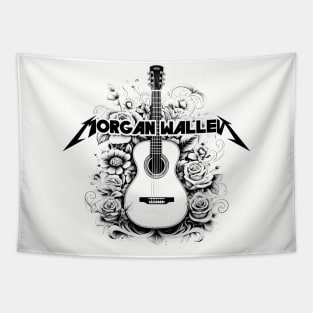 Morgan Wallen Guitar Floral Tapestry