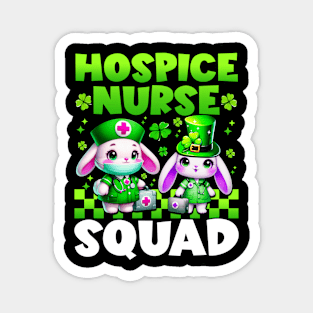 Cute Nurses Team hospice nurse squad st Patricks Day Magnet