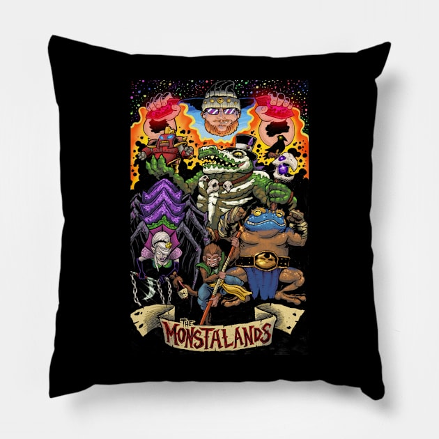 Monstalands Pillow by attackoftherivals