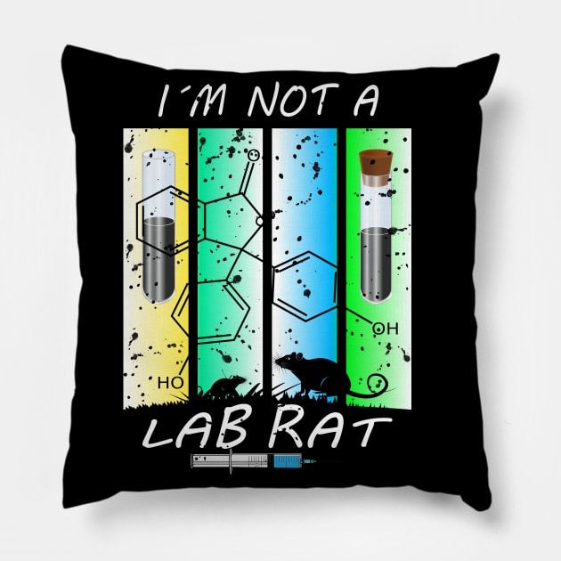 I am not a Laboratory Rat Pillow by BC- One- Shop