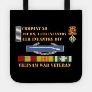 1st Bn 14th Inf - 4th ID - Company XO - Vietnam Vet Tote