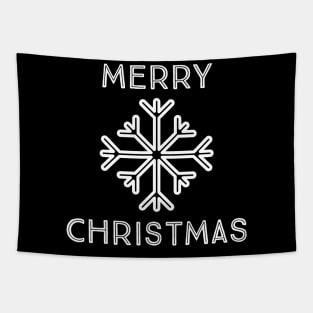 Merry snowflake christmas Tapestry