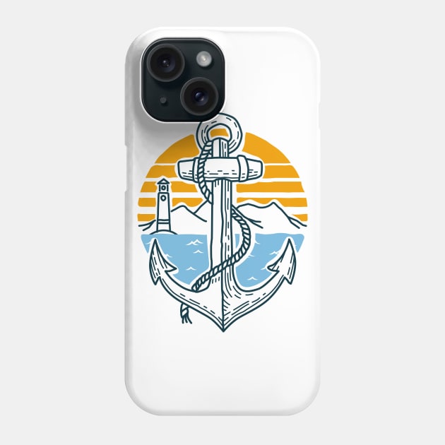 Anchor Point Phone Case by quilimo