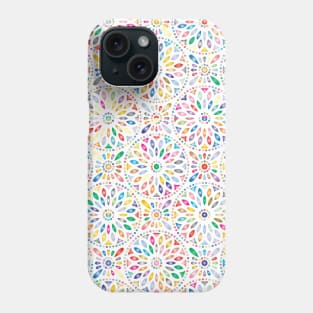Elegant floral & ornamental pattern in multiple colours Phone Case