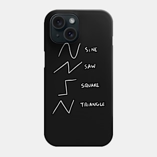 Sine, Saw, Square, Triangle - Analog synth Phone Case