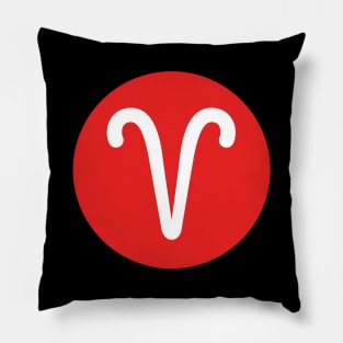 Aries Zodiac signs quote - Aries zodiac sign symbol Pillow