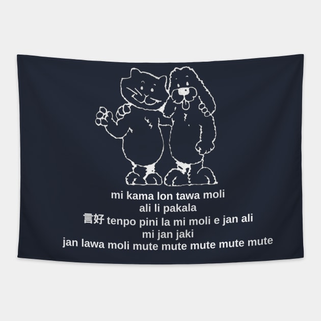 mi kama lon tawa moli Tapestry by dikleyt