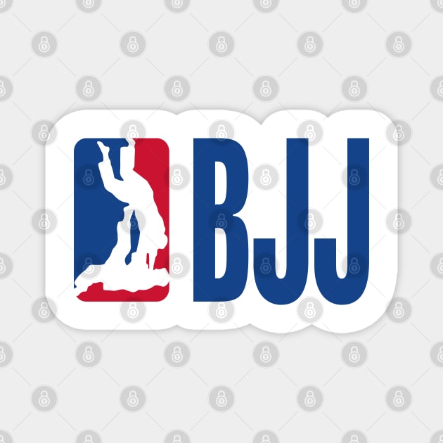 BJJ - Jiu Jitsu NBA logo parody Magnet by TopGameBJJ