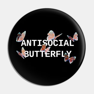 ANTISOCIAL BUTTERFLY ORANGE Pin